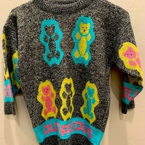 Vintage Hot Cashews Kids Outrageous Bear Sweater